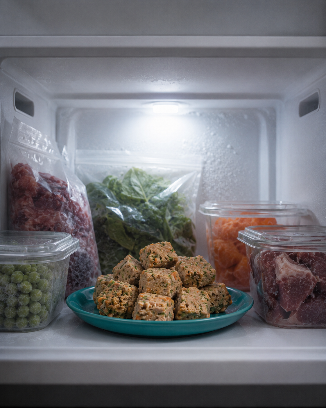Sampler Pack freezer storage visual